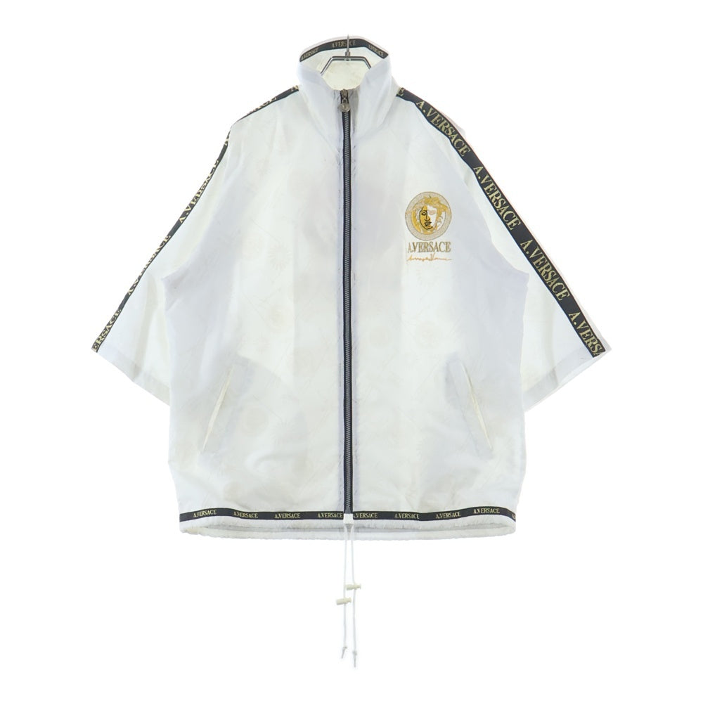 VERSACE(ヴェルサーチ) A.VERSACE アルフレッドヴェルサーチ 7分丈 ナイロン セットアップ ホワイト