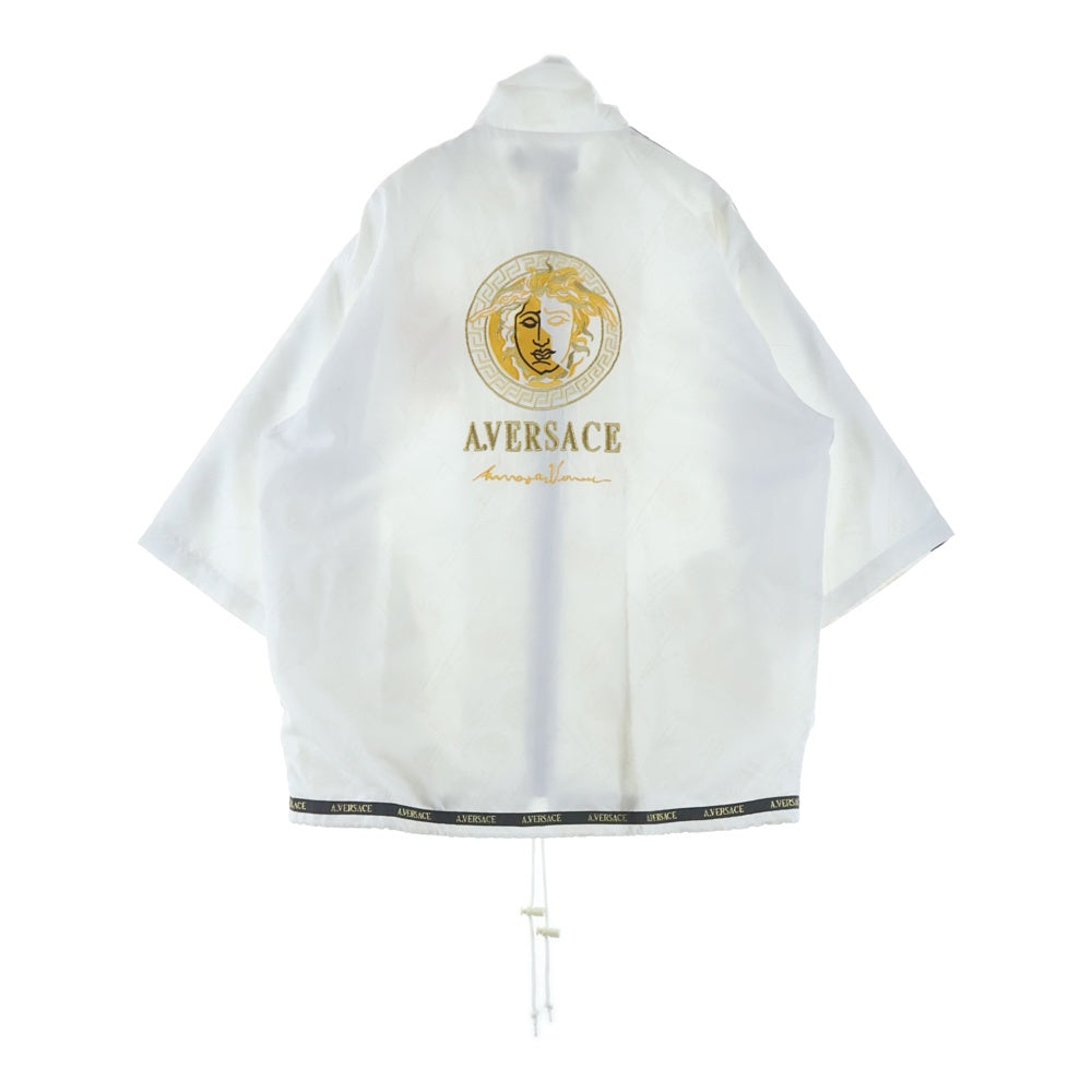 VERSACE(ヴェルサーチ) A.VERSACE アルフレッドヴェルサーチ 7分丈 ナイロン セットアップ ホワイト