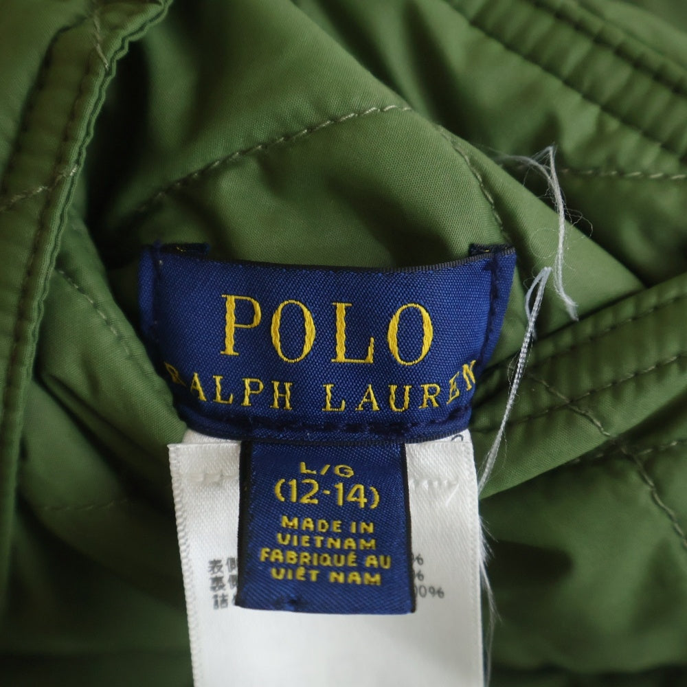 POLO RALPH LAUREN(ポロラルフローレン) キルティング リバーシブル フーデッドジャケット オリーブ/ブラック 313880369002 レディース