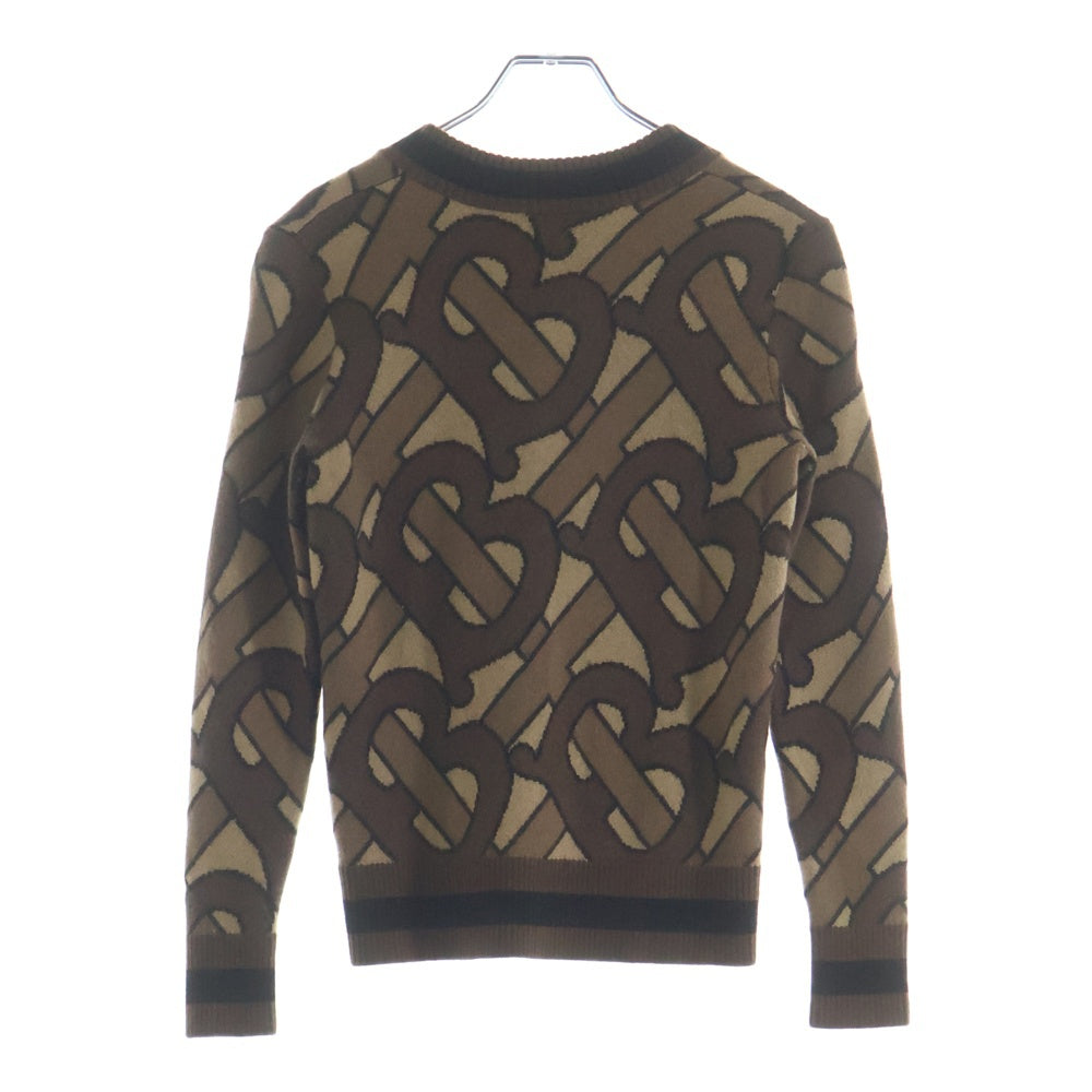BURBERRY(バーバリー) TBモノグラム Vネックニット ブラウン 8019183 レディース