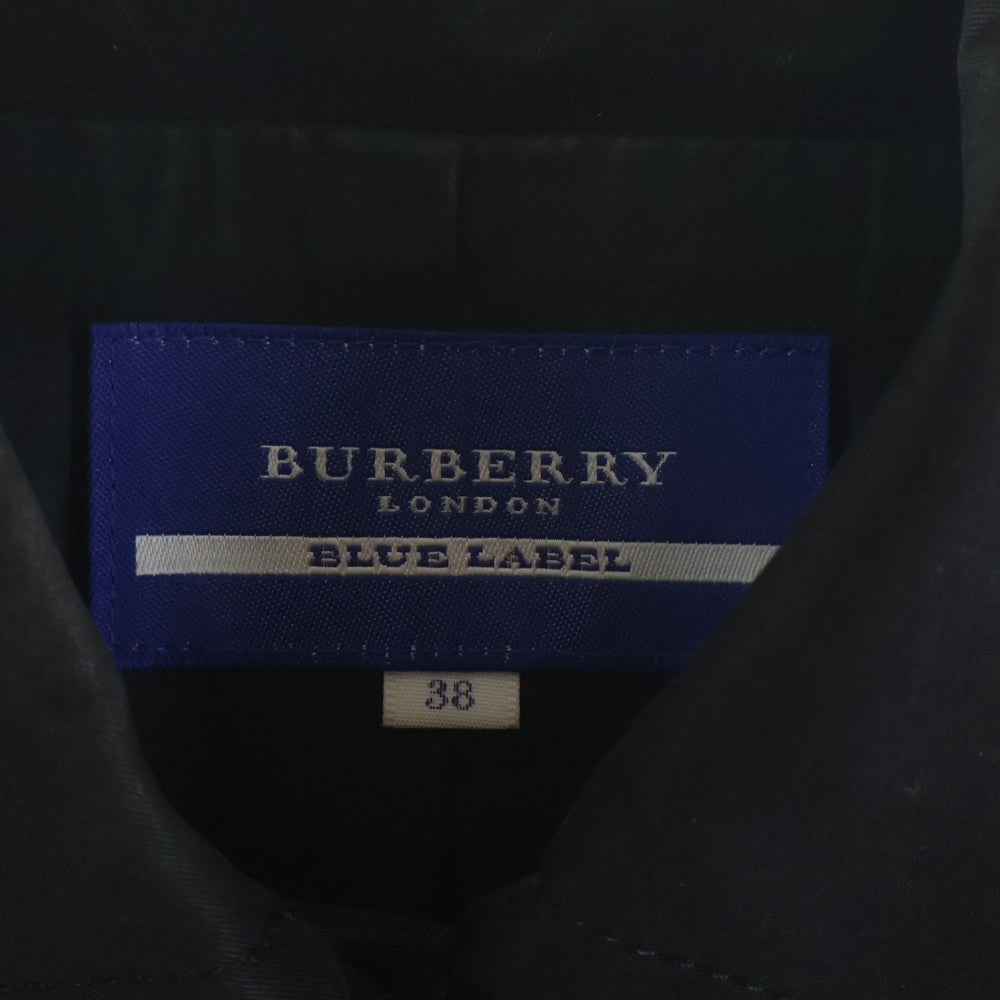 BURBERRY BLUE LABEL(バーバリーブルーレーベル) ショートジャケット 裏地ノバチェック ブラック レディース