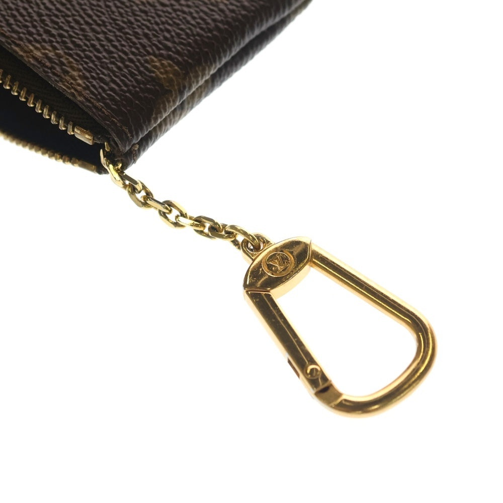 LOUIS VUITTON(ルイヴィトン) モノグラム ポシェット・クレ バッグチャーム ケース ポーチ 小物入れ ブラウン PVC M62650 ゴールド金具 レディース