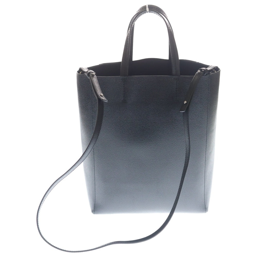 CELINE(セリーヌ) バーティカルカバ 2WAYバッグ ハンドバッグ トートバッグ ハンドバッグ ブラック レザー シルバー金具 レディース