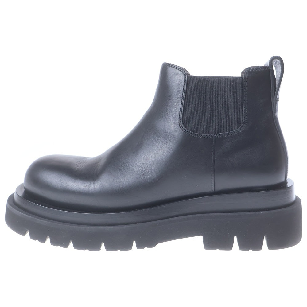 BOTTEGA VENETA(ボッテガヴェネタ) ラグ チェルシーアンクルブーツ ブラック レザー #38 レディース