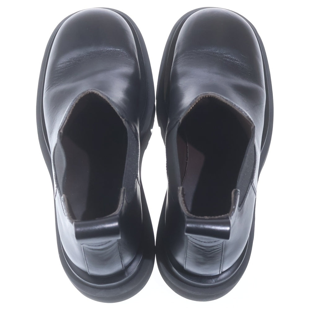 BOTTEGA VENETA(ボッテガヴェネタ) ラグ チェルシーアンクルブーツ ブラック レザー #38 レディース