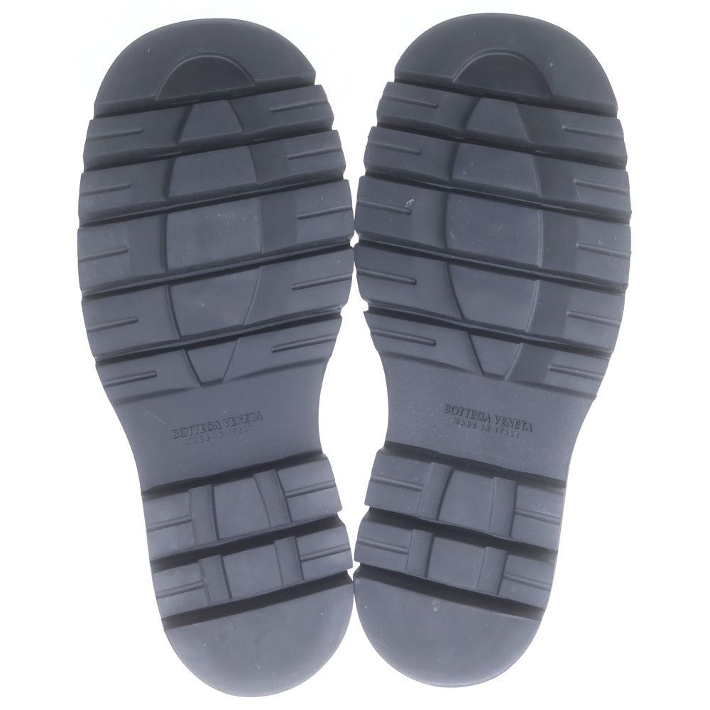 BOTTEGA VENETA(ボッテガヴェネタ) ラグ チェルシーアンクルブーツ ブラック レザー #38 レディース