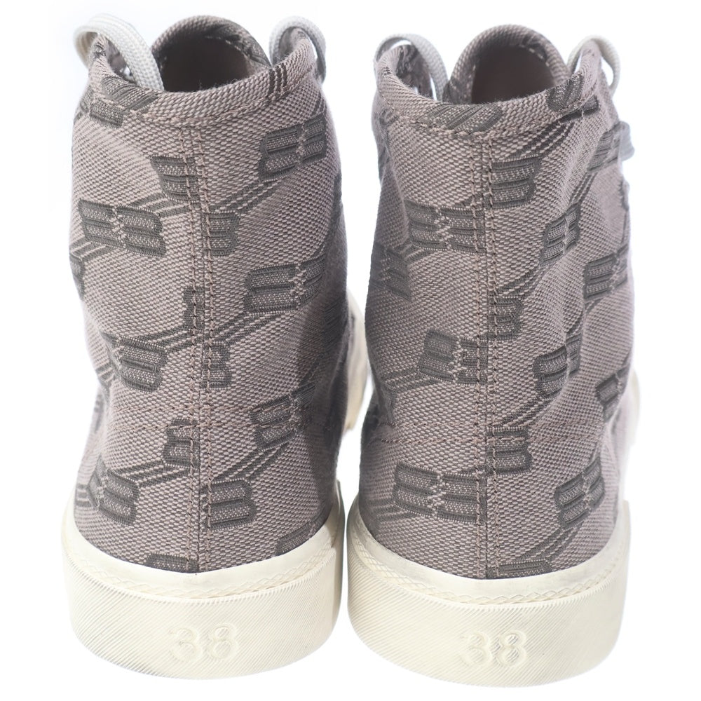 BALENCIAGA(バレンシアガ) PARIS BBモノグラム ハイカットスニーカー ブラウン キャンバス #38 688756 レディース