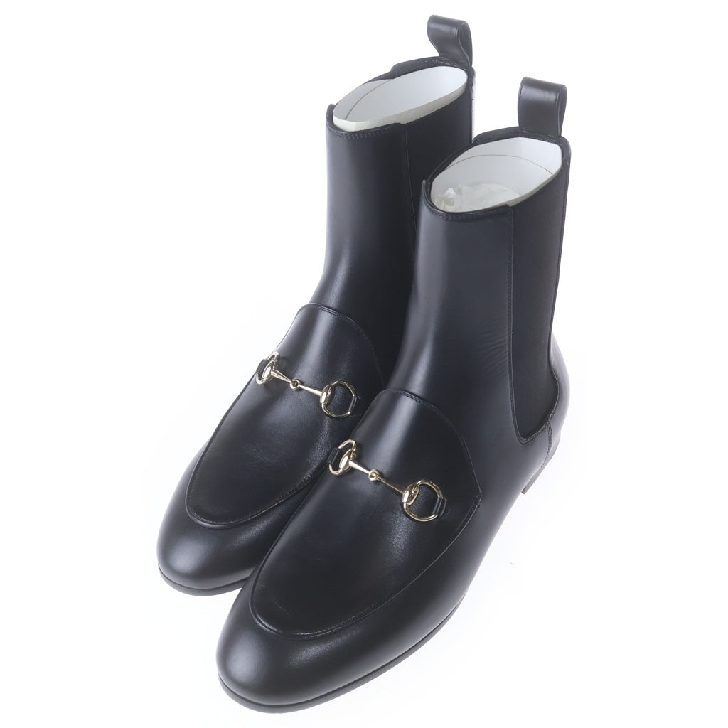 GUCCI(グッチ) ヨルダーン アンクルブーツ ブラック レザー #39 787188