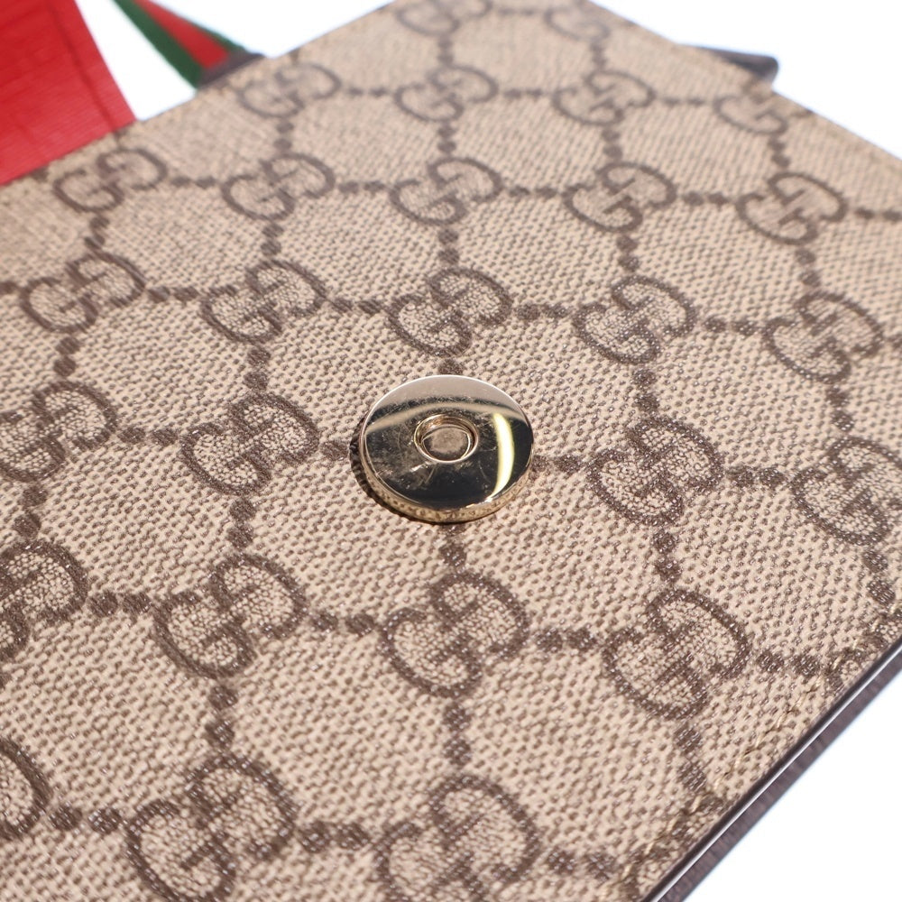 GUCCI(グッチ) チルドレンズ ショルダーバッグ ミニバッグ ベージュ×レッド×グリーン レザー×PVC 793830 ゴールド金具 レディース