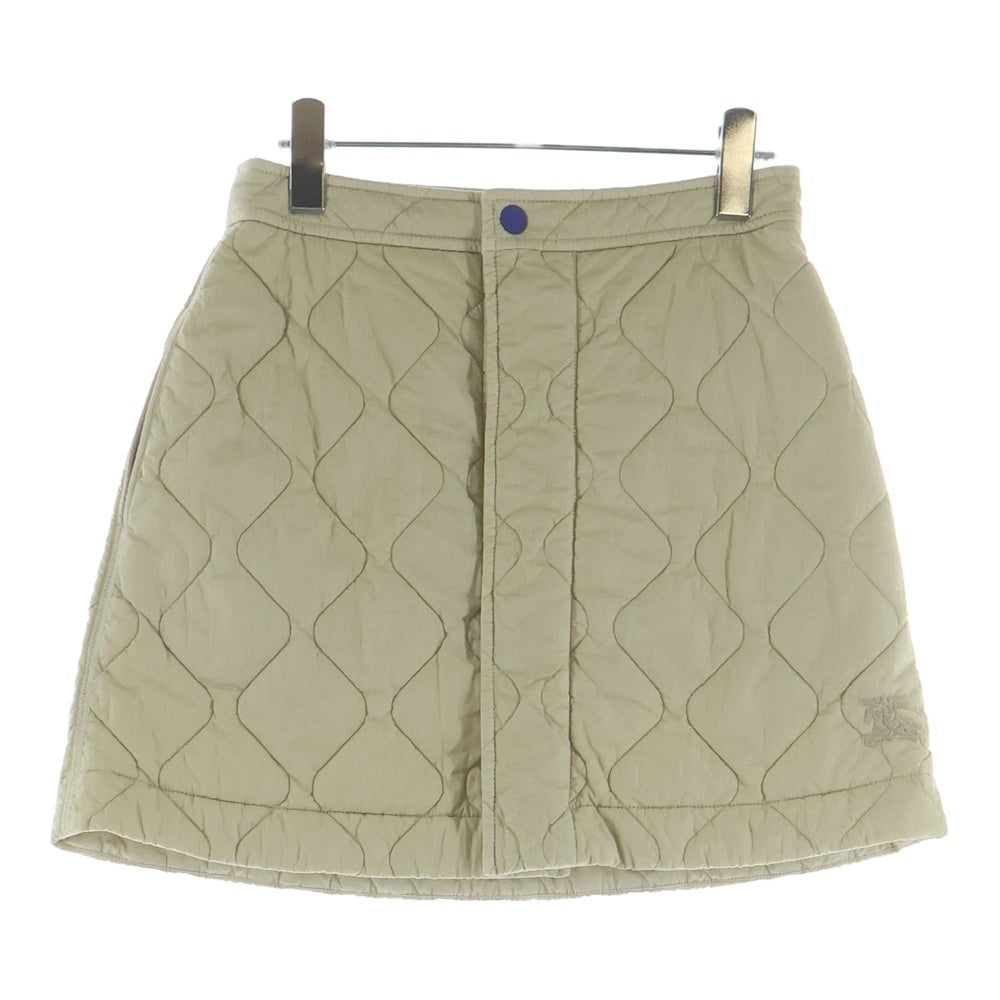 BURBERRY(バーバリー) ナイロン キルティング ミニスカート ベージュ #38 8081126 レディース