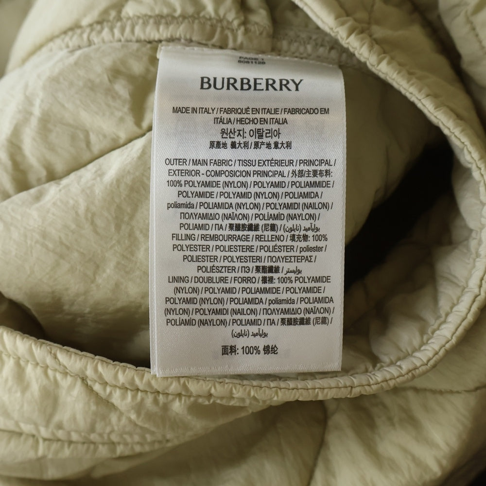 BURBERRY(バーバリー) ナイロン キルティング ミニスカート ベージュ #38 8081126 レディース