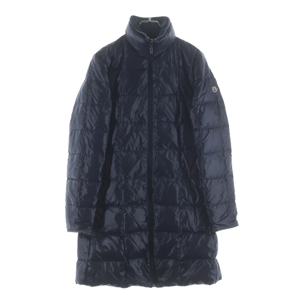 MONCLER(モンクレール) 茶タグ ロゴワッペン付リバーシブルロングダウンジャケット ネイビー Z6H0154 レディース