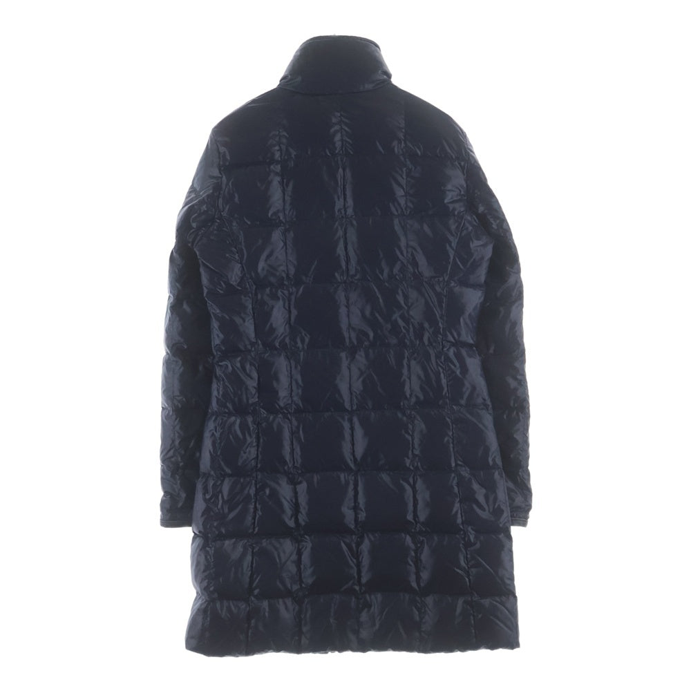 MONCLER(モンクレール) 茶タグ ロゴワッペン付リバーシブルロングダウンジャケット ネイビー Z6H0154 レディース