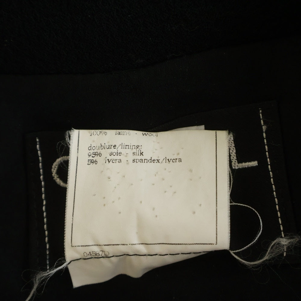 CHANEL BOUTIQUE(シャネルブティック) 96AW ココマークボタン フロントフック ウール テーラードジャケット ブラック レディース P08091V04977