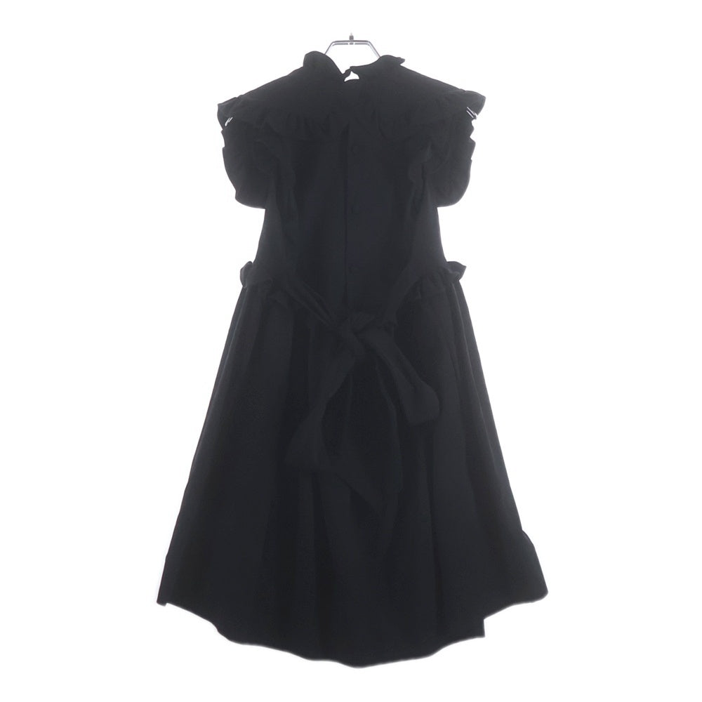 BALENCIAGA(バレンシアガ) フリルデザイン ノースリーブワンピース ブラック 494338 レディース