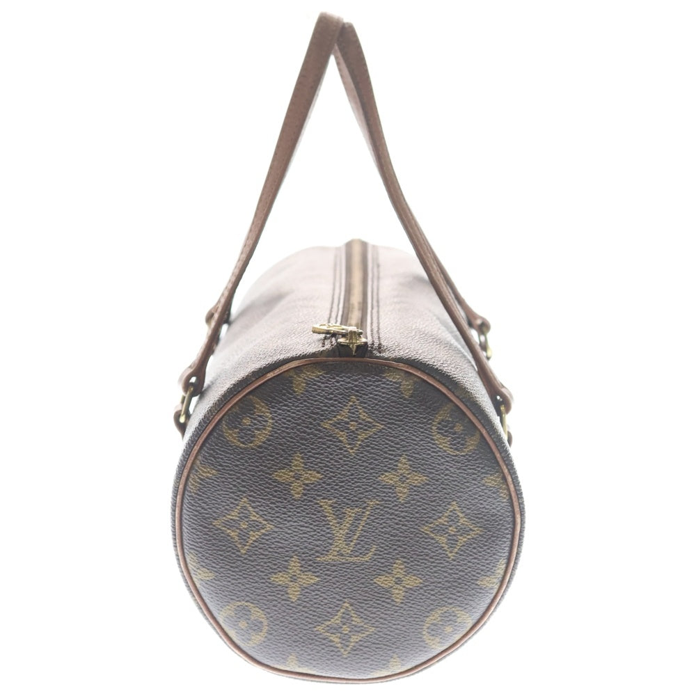 LOUIS VUITTON(ルイヴィトン) モノグラム パピヨン30 旧型 ハンドバッグ ミニボストンバッグ ブラウン レザー×PVC M51365 ゴールド金具 レディース