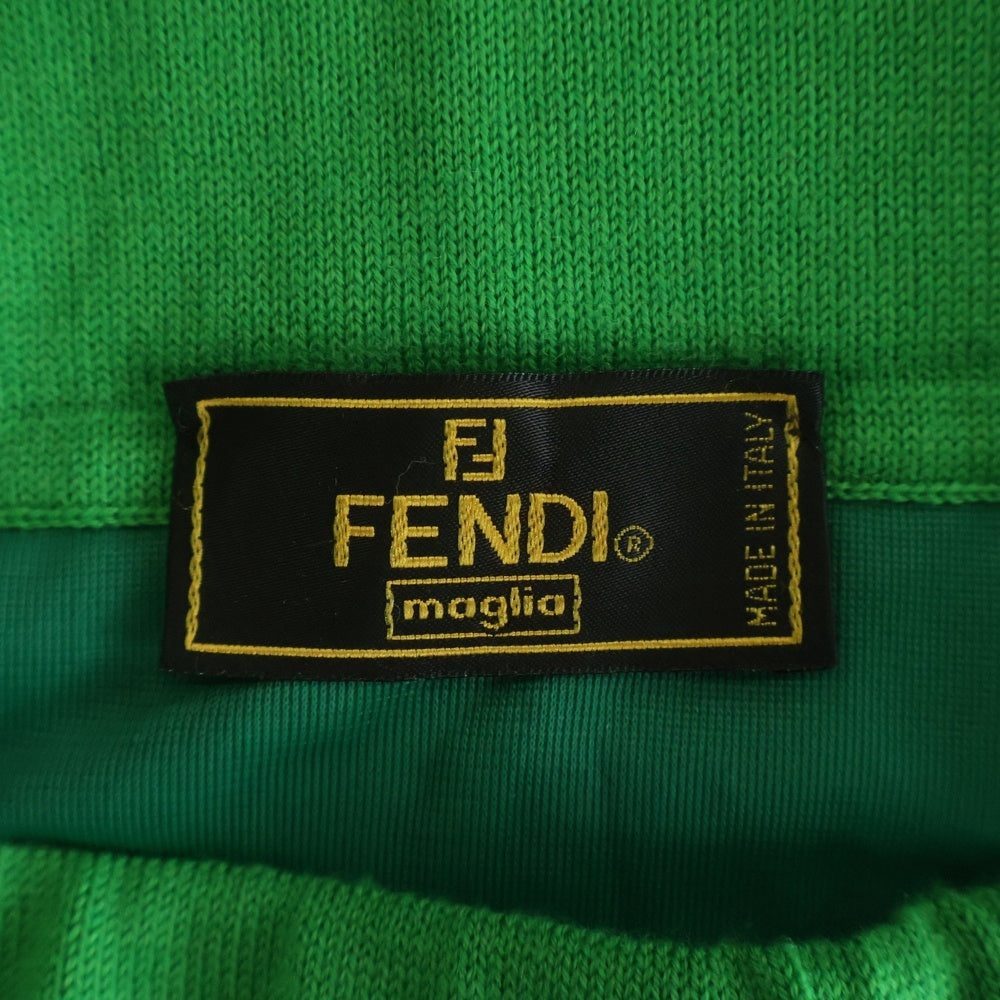FENDI(フェンディ) ウール ニット タイトミディアムスカート グリーン レディース