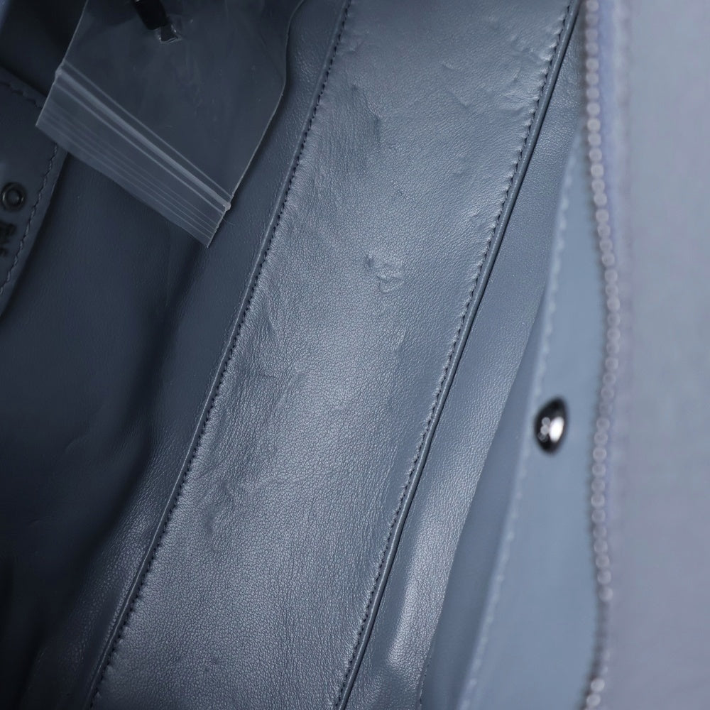 LOEWE(ロエベ) アマソナ23 2WAYショルダーバッグ ハンドバッグ ボストンバッグ グレー×パープル×ネイビー シルバー金具 レディース