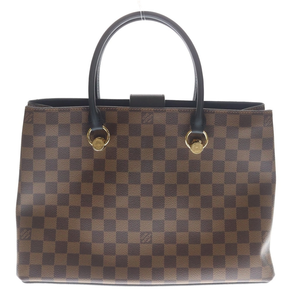 LOUIS VUITTON(ルイヴィトン) LVリバーサイド ダミエ PVC レザー 2WAY ハンド ショルダー バッグ ゴールド金具 ブラウン N40050 レディース