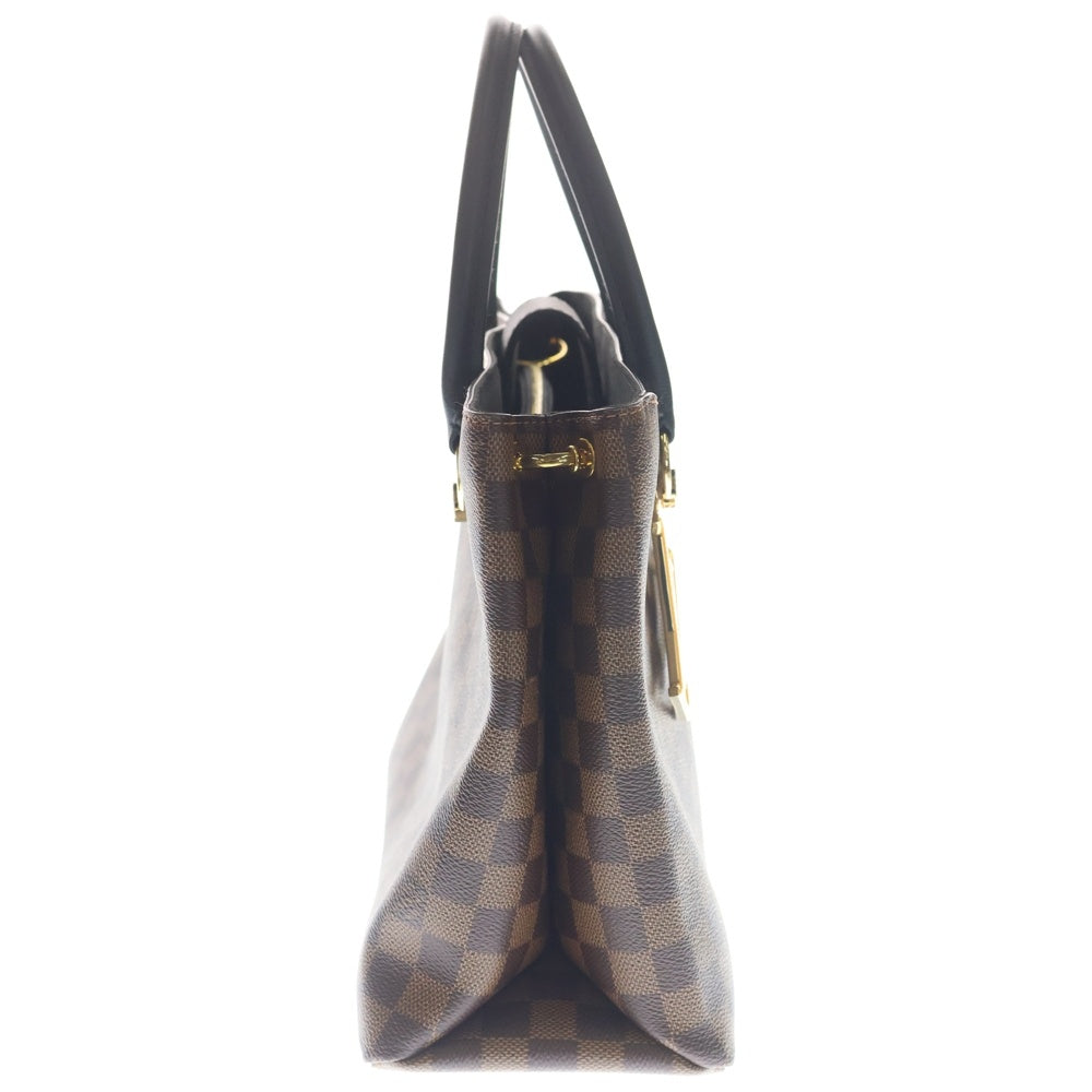 LOUIS VUITTON(ルイヴィトン) LVリバーサイド ダミエ PVC レザー 2WAY ハンド ショルダー バッグ ゴールド金具 ブラウン N40050 レディース