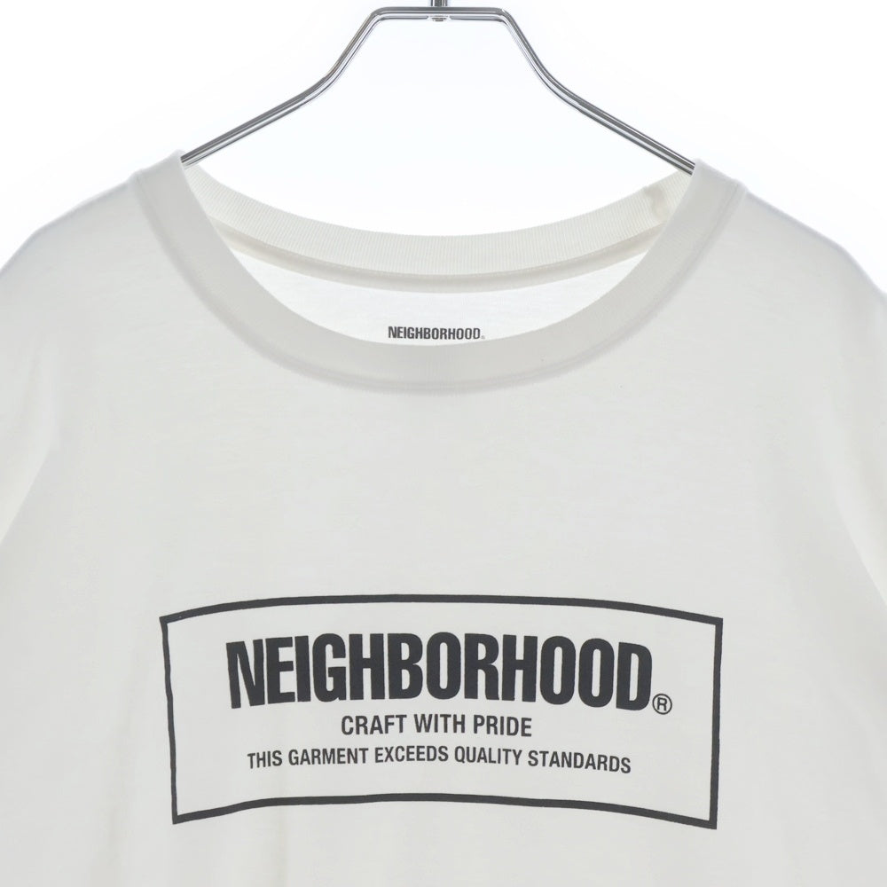 NEIGHBORHOOD(ネイバーフッド) 24AW NH.TEE SS-1 フロントロゴ Tシャツ 半袖カットソー ホワイト 242PCNH-ST01