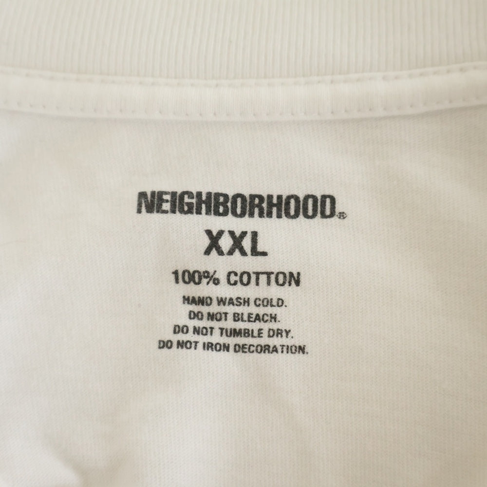 NEIGHBORHOOD(ネイバーフッド) 24AW NH.TEE SS-1 フロントロゴ Tシャツ 半袖カットソー ホワイト 242PCNH-ST01