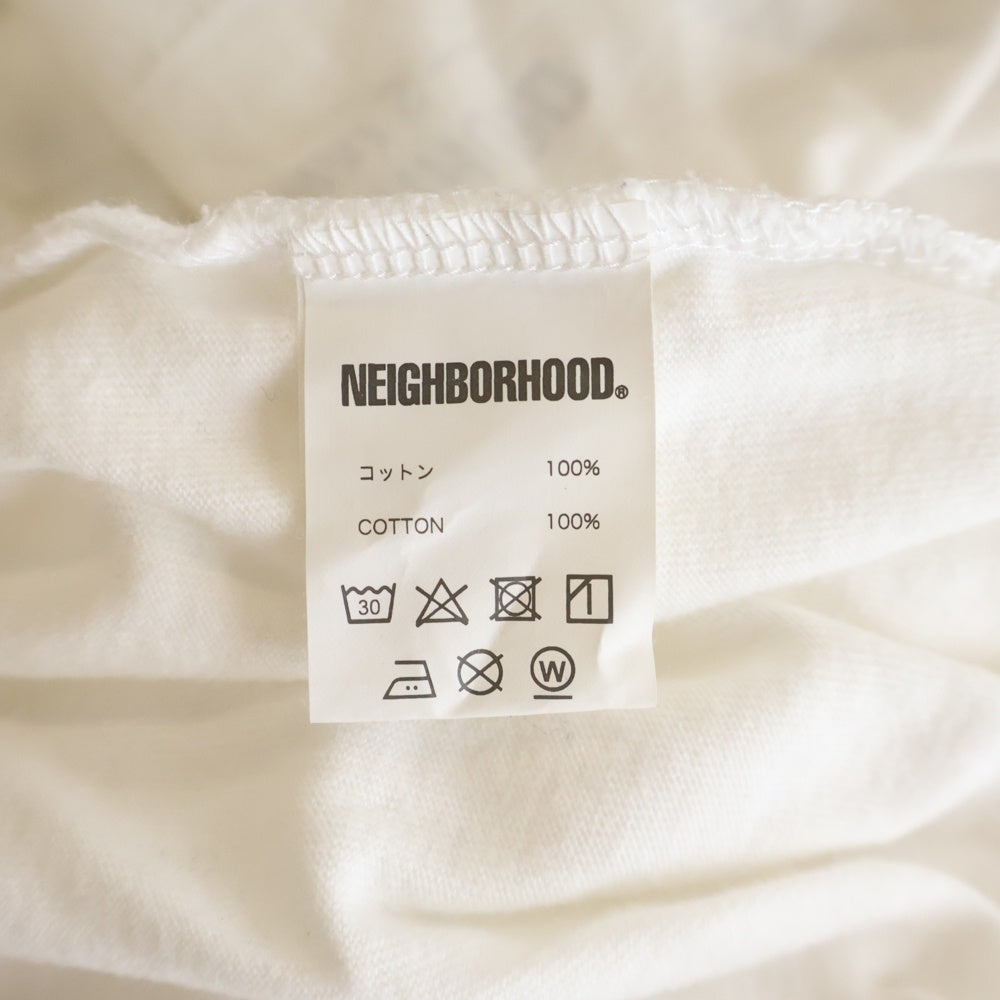 NEIGHBORHOOD(ネイバーフッド) 24AW NH.TEE SS-1 フロントロゴ Tシャツ 半袖カットソー ホワイト 242PCNH-ST01