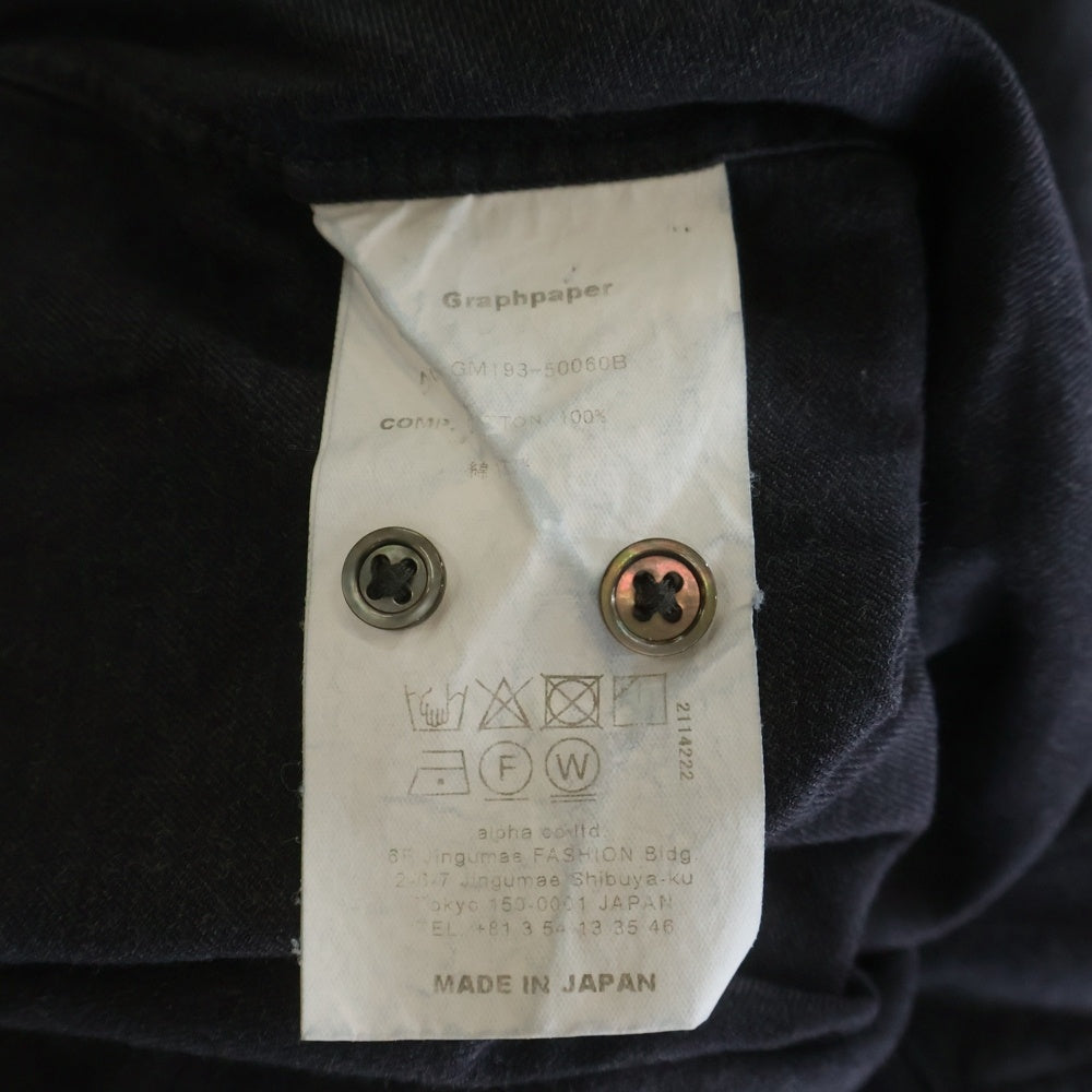 Graphpaper(グラフペーパー) 19AW ×THOMAS MASON LS BD Box Shirt トーマスメイソン ボタンダウン 長袖シャツ ネイビー GM193-50060B