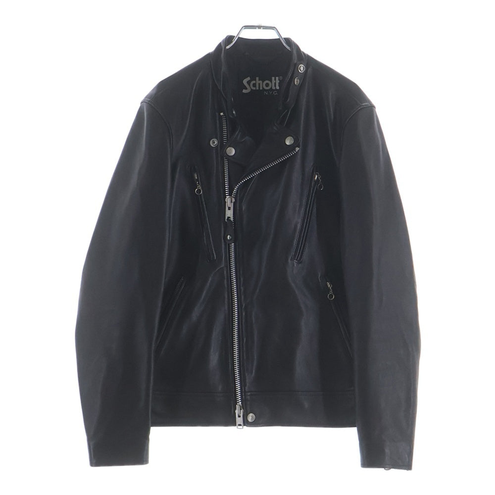 SCHOTT(ショット) レザー ダブル ライダース ジャケット ブラック 3101048