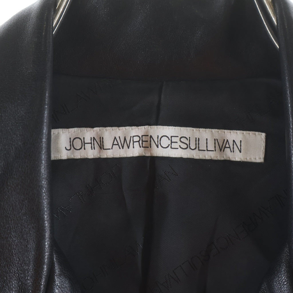 JOHN LAWRENCE SULLIVAN(ジョンローレンスサリバン) TAILORED LAMBSKIN RIDERS JACKET テーパード ラムスキン ダブルライダース ジャケット ブラック JLAW03 レディース