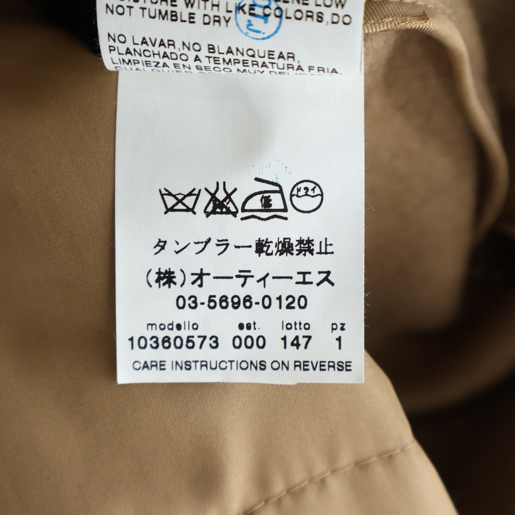 Max Mara(マックスマーラ) ファー襟 中綿ライナー付き キャメル ダブルブレスト チェスターコート ベージュ 10360573 レディース