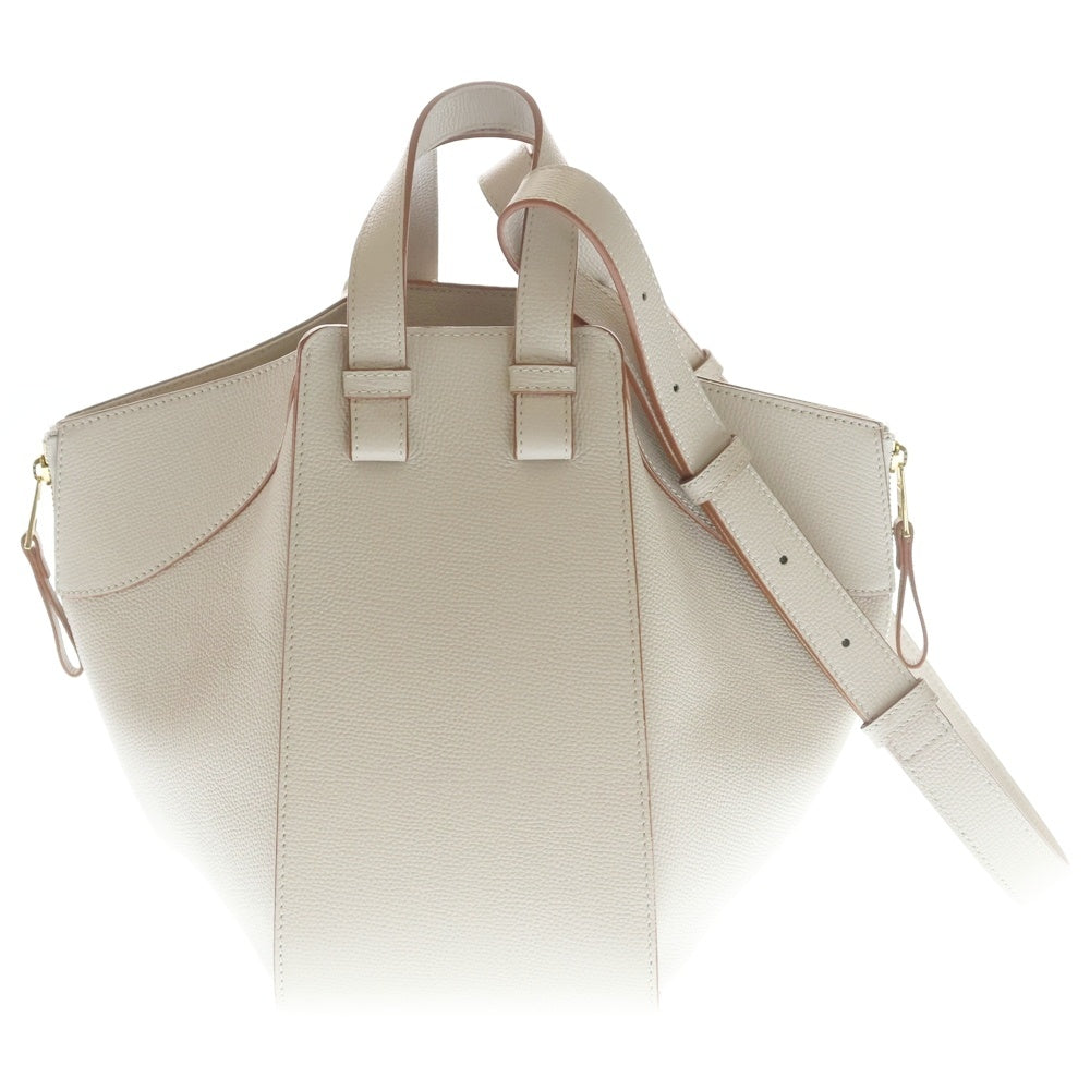 LOEWE(ロエベ) ハンモック スモール レザー 2WAY ハンド ショルダーバッグ ゴールド金具 アイボリー レディース