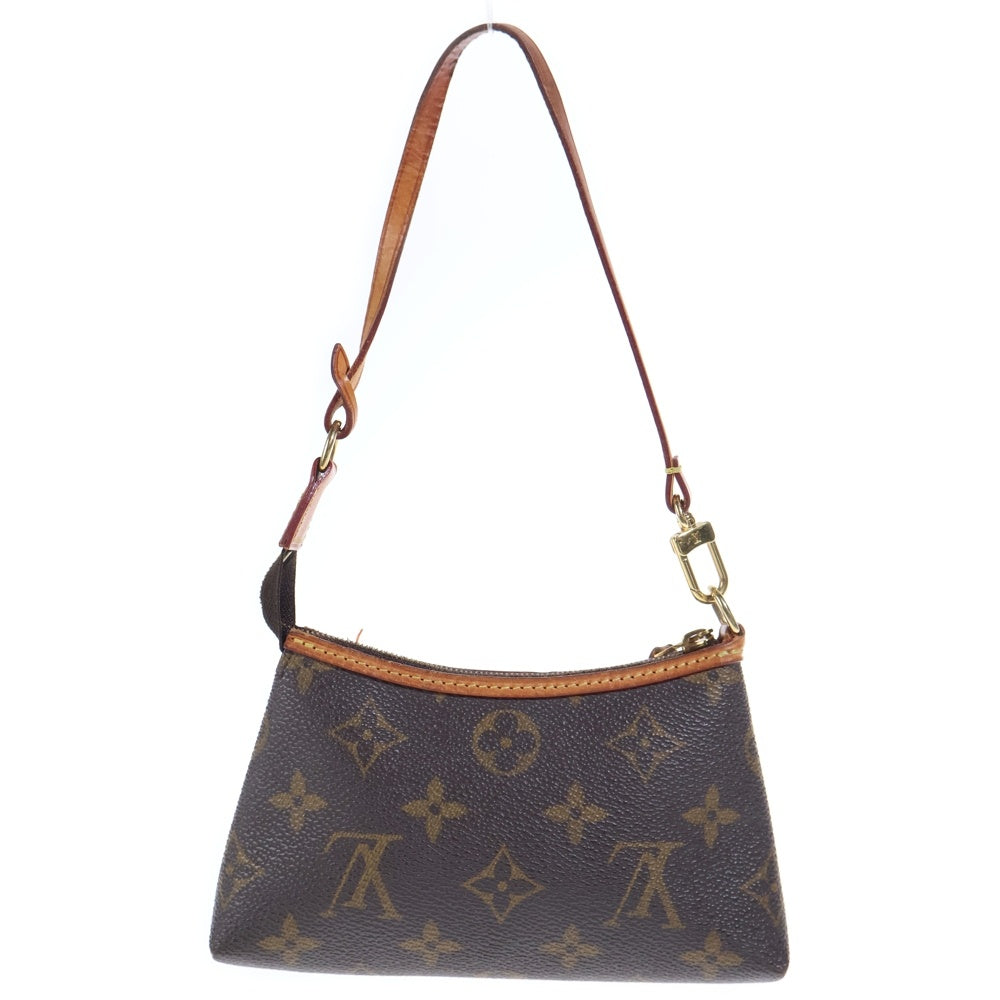 LOUIS VUITTON(ルイヴィトン) ミニ ポシェット ディライトフル モノグラム PVC レザーアクセサリーポーチ ゴールド金具 ブラウン M40309 レディース