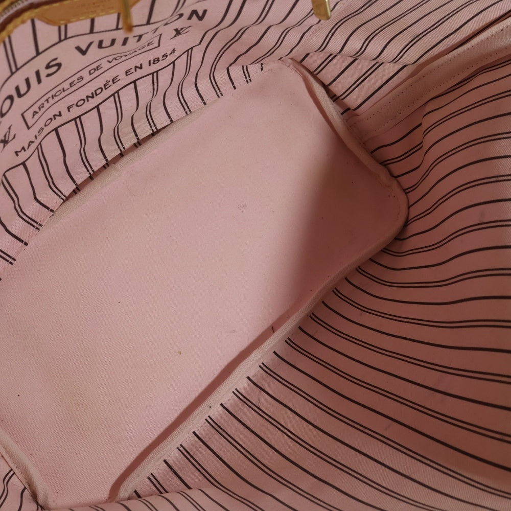 LOUIS VUITTON(ルイヴィトン) モノグラム ネヴァーフルMM トートバッグ ハンドバッグ ブラウン×ピンク レザー×PVC M50366 ゴールド金具 レディース