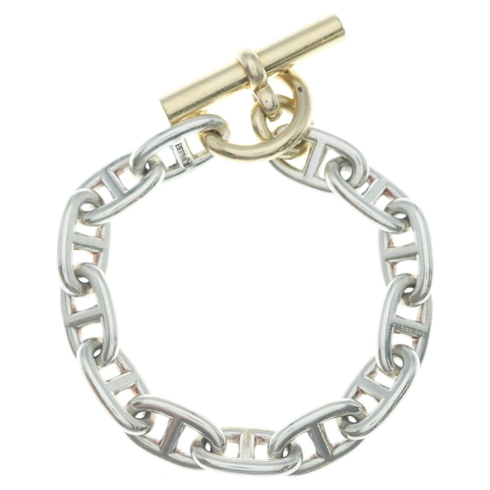 HERMES(エルメス) マルジェラ期 VINTAGE Chaine d'Ancre GM YG Mix ヴィンテージ シェーヌダンクル イエローゴールドミックス ブレスレット 13コマ シルバー/ゴールド