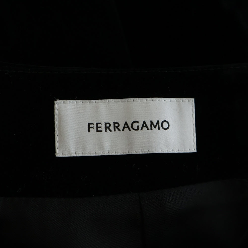 FERRAGAMO(フェラガモ) ベルベット スカート ブラック 13C751 レディース