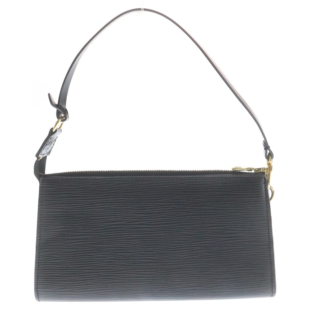 LOUIS VUITTON(ルイヴィトン) エピ ポシェットアクセソワール ミニハンドバッグ ケース ポーチ ブラック ノワール レザー M52942 ゴールド金具 レディース