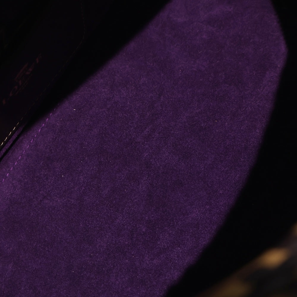 LOEWE(ロエベ) アマソナ26 バイカラー ブラウン×パープル ハンドバッグ レザー レディース