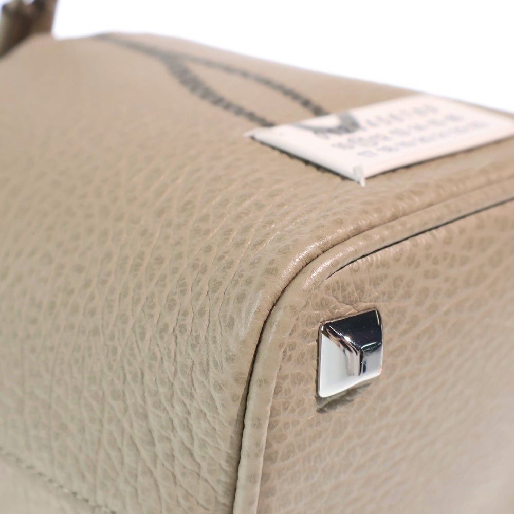 Maison Martin Margiela(メゾンマルタンマルジェラ) 5AC バケットバッグ ショルダーバッグ ベージュ キャンバス×レザー S61WG0035 レディース