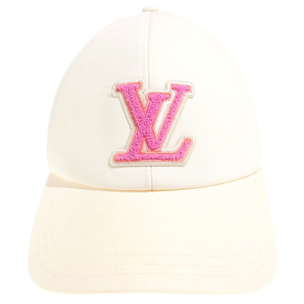 LOUIS VUITTON(ルイヴィトン) キャップ・LVシグネチャー キャップ 帽子 アイボリー×ピンク M7289L レディース