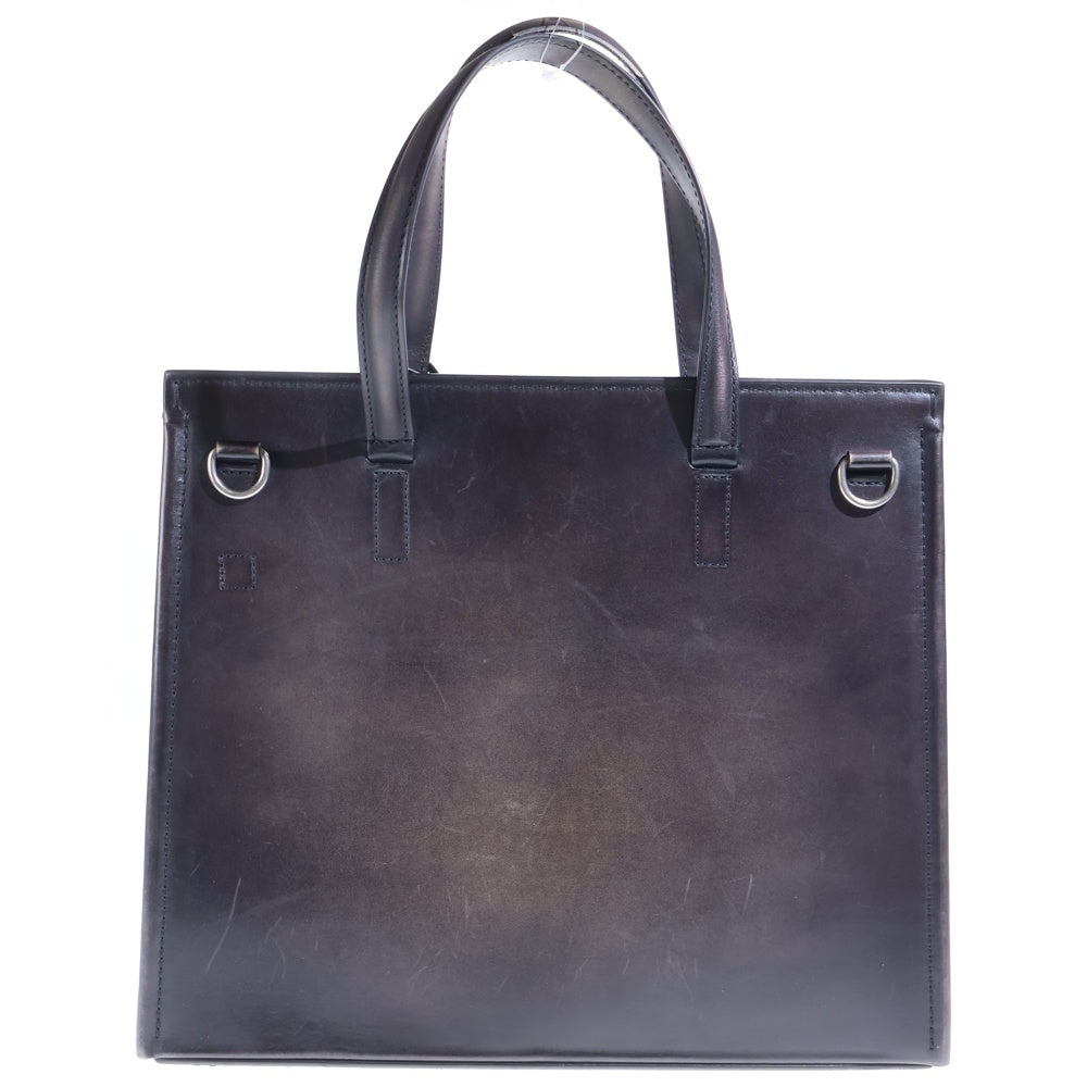 Berluti(ベルルッティ) ルティ 38 2WAYバッグ ハンドバッグ ショルダーバッグ ブラック レザー シルバー金具 レディース