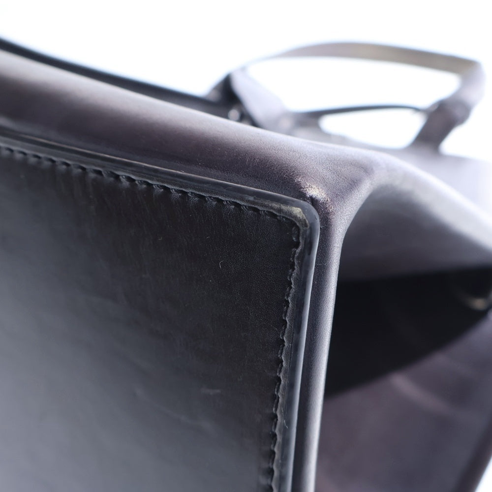 Berluti(ベルルッティ) ルティ 38 2WAYバッグ ハンドバッグ ショルダーバッグ ブラック レザー シルバー金具 レディース