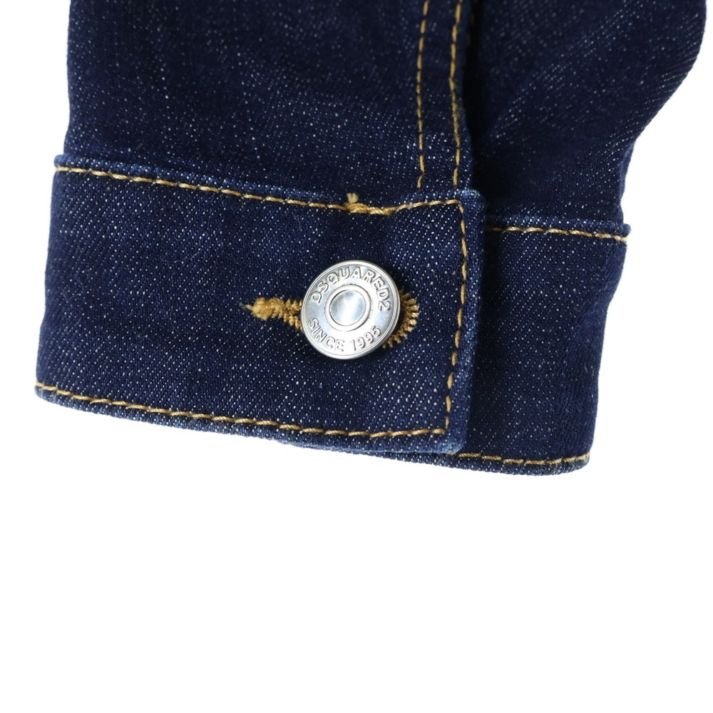 DSQUARED2(ディースクエアード) デニム トラッカージャケット インディゴ S74AM1442
