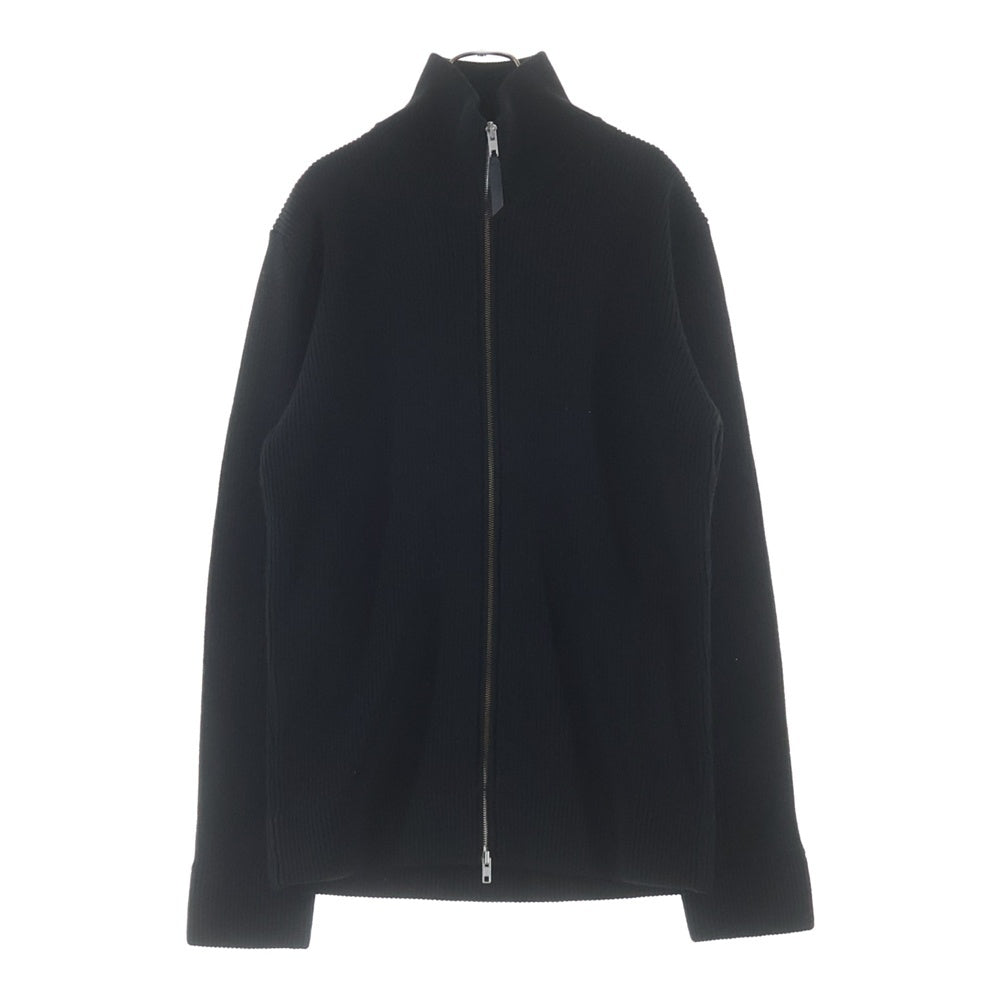 Maison Margiela(メゾンマルジェラ) 25SS ウール ジップアップ ドライバーズ ニット ジャケット カーディガン ブラック SI1HA0013