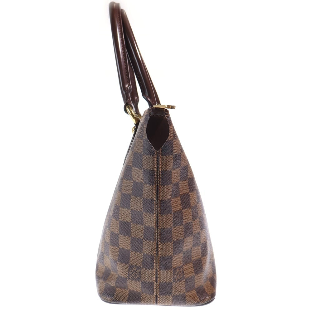 LOUIS VUITTON(ルイヴィトン) ダミエ サレヤPM トートバッグ ハンドバッグ ブラウン レザー×PVC N51183 ゴールド金具 レディース