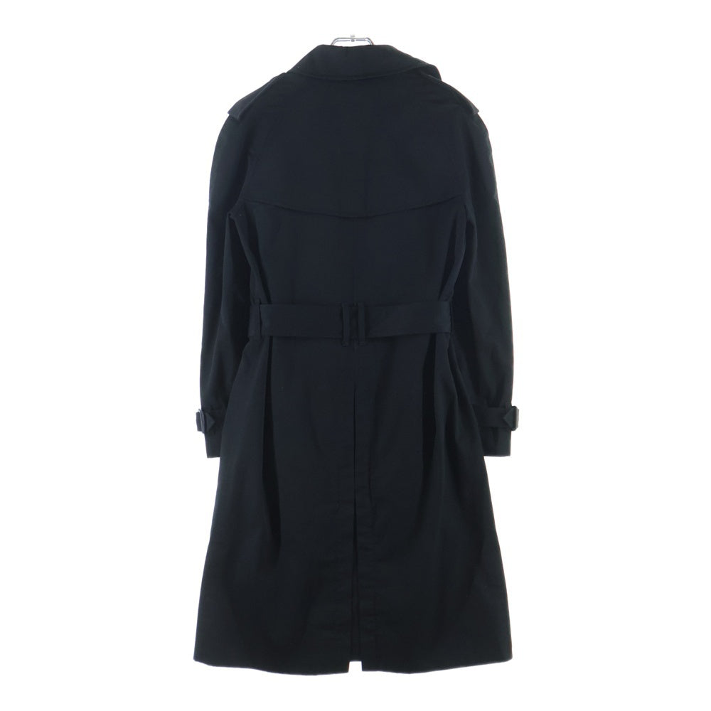 SAINT LAURENT PARIS(サンローランパリ) 13SS Permanent Collection エディ期 裏地チェック ベルト付トレンチコートブラック 340114 YA39B レディース