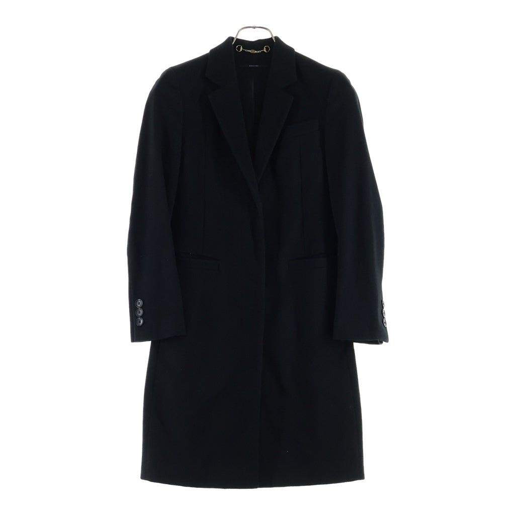 GUCCI(グッチ) 比翼ボタンウールチェスターコート ブラック 247395 ZZ828 レディース