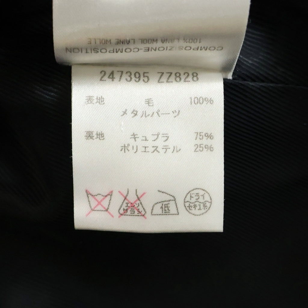 GUCCI(グッチ) 比翼ボタンウールチェスターコート ブラック 247395 ZZ828 レディース