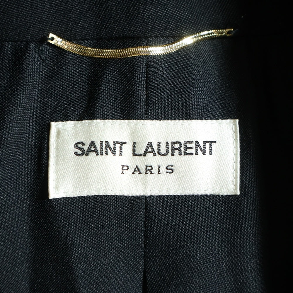 SAINT LAURENT PARIS(サンローランパリ) ラペル切替 スモーキングテーラードジャケット ブラック 535995 Y399W レディース