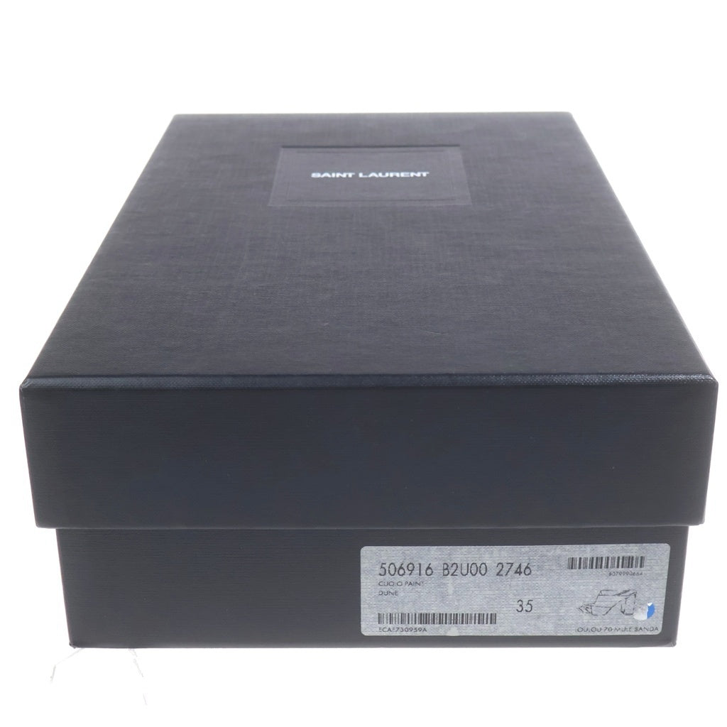 SAINT LAURENT PARIS(サンローランパリ) loulou70 ミュール ブラウン #35 506916 レディース